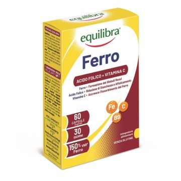 Ferro con acido folico + vitamina c 60 capsule